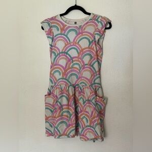 Tea girls size 16 Colorful Rainbow Patterned Dress